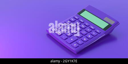 Calculatrice et concept d'entreprise Banque D'Images