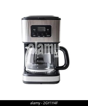 Cafetière isolée sur fond blanc Banque D'Images