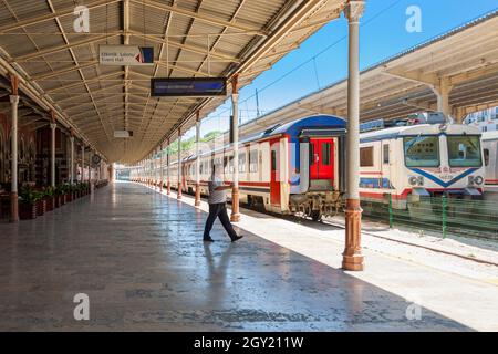 Istanbul, Turquie; 26 mai 2013: Gare centrale de Sirkeci, terminus de l'Orient Express. Banque D'Images