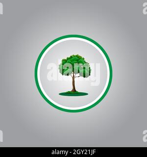 meilleur logo d'arbre ou meilleure icône d'arbre. parfait pour le logo d'entreprise ou de marque et votre design. Illustration de Vecteur
