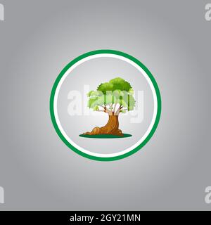 meilleur logo d'arbre ou meilleure icône d'arbre. parfait pour le logo d'entreprise ou de marque et votre design. Illustration de Vecteur