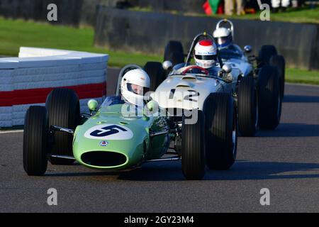 Kurt Delbene, BRP BRM, Glover Trophy, 1500cc Grand Prix voitures qui ont couru entre 1961 et 1965, Goodwood Revival 2021, Goodwood, Chichester, West Susse Banque D'Images