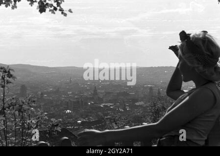 Blick über Stuttgart, Deutschland 1930 er Jahre. Vue sur Stuttgart, Allemagne 1930. Banque D'Images