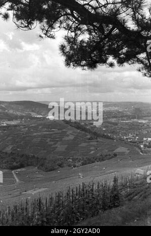 Blick über Stuttgart, Deutschland 1930 er Jahre. Vue sur Stuttgart, Allemagne 1930. Banque D'Images