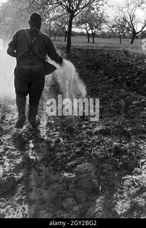 Ein rheinischer Bauer bei der Arbeit, Deutsches Reich 1930er Jahre. Un agriculteur rhénane, de l'Allemagne des années 1930. Banque D'Images