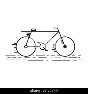 l'illustration du vecteur vélo avec un arrière-plan blanc Illustration de Vecteur