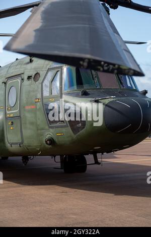 Royal Netherlands Air Force Boeing Vertol CH47 Chinook au salon RIAT Fairford Airshow Banque D'Images