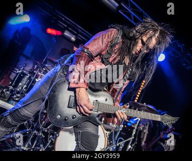 CrashDïet (guitariste Martin Sweet) en concert à Birmingham The Mill, le 08 décembre 2019 Banque D'Images