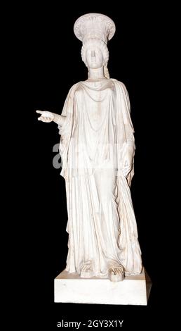 Les Caryatides de Townley, en grec et en architecture romaine, sont des figures femelles utilisées à la place des colonnes.À propos de ad140 roman Banque D'Images