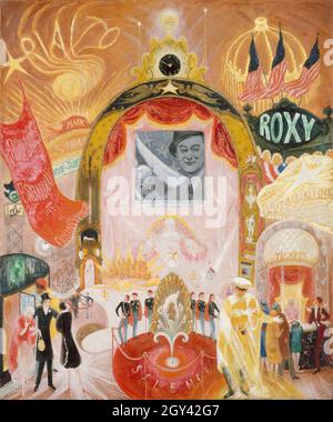 Florine Stettheimer - les cathédrales de Broadway - 1929 Banque D'Images