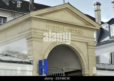 FRANCE.PARIS (75) NECKER HÔPITAL DANS LE 15 ÈME ARRONDISSEMENT Banque D'Images