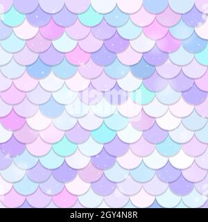 Illustration d'arrière-plan de motif sans couture à échelle de poisson Illustration de Vecteur
