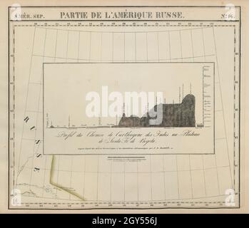 Amér.Sep. Partie de l'Amérique russe #14 Colombie profil VANDERMAELEN 1827 carte Banque D'Images