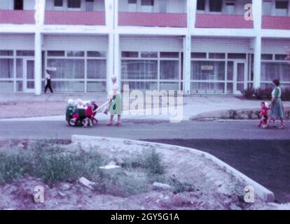 Jardin d'enfants à Oberwiesenthal Holiday Resort, Erzgebirgskreis, Saxe, Allemagne de l'est 1982 Banque D'Images
