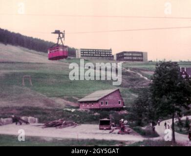 Oberwiesenthal Holiday Resort, Erzgebirgskreis, Saxe, Allemagne de l'est 1982 Banque D'Images