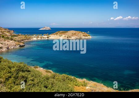 Plage naturelle à Bodrum, Turquie Banque D'Images