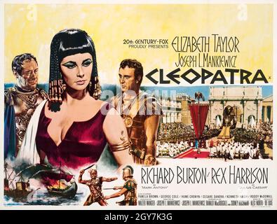 Cleopatra année : 1963 Royaume-Uni / Etats-Unis Directeur : Joseph L.Mankiewicz affiche américaine Banque D'Images