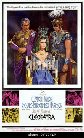 Cleopatra année : 1963 Royaume-Uni / Etats-Unis Directeur : Joseph L.Mankiewicz affiche américaine Banque D'Images