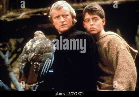 Ladyhawke année : 1984 Etats-Unis Directeur : Richard donner Rutger Hauer, Matthew Broderick Banque D'Images