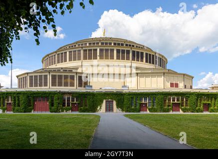 Vue sur le bâtiment du Centennial Hall à Wroclaw, en Pologne Banque D'Images