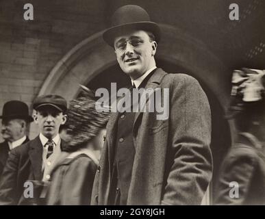 Franklin Delano Roosevelt (1882-1945), 32e président des États-Unis, portrait comme membre du Sénat de l'État de New York, Underwood & Underwood, 1912 Banque D'Images