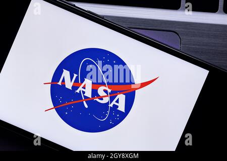 NASA (National Aeronautics and Space Administration) éditorial.Photo d'illustration pour les nouvelles de l'agence spatiale de la NASA Banque D'Images