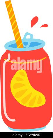 Smoothie aux fruits ou jus dans un bol en verre avec paille.La boisson à smoothie Vector, la boisson aux fruits, le jus frais pour être une illustration saine Illustration de Vecteur