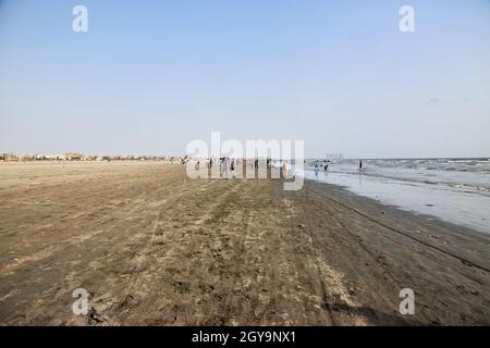 Style de vie à Clifton Beach à Karachi, Pakistan Banque D'Images