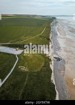 La France, Pas de Calais, Cote d'Opale, Wissant, Cap Blanc Nez. Banque D'Images