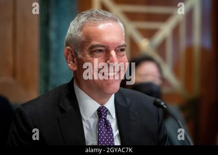 Matthew S. Axelrod comparaît devant un Comité sénatorial des banques, du logement et des affaires urbaines pour son audition de candidature au poste de secrétaire adjoint au commerce/Alanna McCargo comparaît devant un Comité sénatorial des banques, du logement et des affaires urbaines pour son audition de candidature au poste de président,L'Association nationale d'hypothèques du gouvernement/James Arthur Jemison II comparaît devant un comité sénatorial des banques, du logement et des affaires urbaines pour son audition de candidature au poste de secrétaire adjoint, ministère du logement et du développement urbain/Mark Colon comparaît devant un comité sénatorial des banques, du logement et Banque D'Images