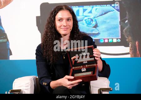 Trento, Trento, Italie, 07 octobre 2021,Cecilia Zandalasini pendant le Festival dello Sport 2021 - jeudi - Evénements Banque D'Images