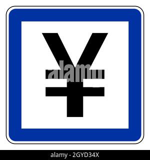 Yen et panneau de signalisation Banque D'Images