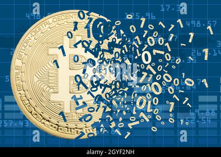 Bitcoin crypto monnaie payer en ligne payer de l'argent numérique crypto-monnaie affaires finance la pièce de monnaie Banque D'Images