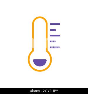 Icône de glyphe de vecteur froid de gel du thermomètre. Signe de météorologie. Symbole graphique pour le site Web et les applications de voyage, de tourisme et de météo, design, logo, application, interface utilisateur Banque D'Images