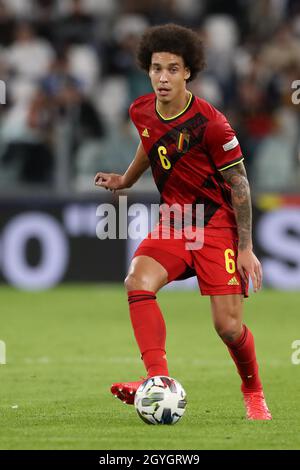 Turin, Italie, 7 octobre 2021.Axel Witsel de Belgique lors du match de la Ligue des Nations de l'UEFA au stade Juventus, à Turin.Le crédit photo devrait se lire: Jonathan Moscrop / Sportimage Banque D'Images