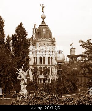 Pavillon des industries du gaz, exposition universelle, Paris, 1889 Banque D'Images