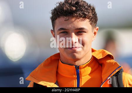 Istanbul, Turquie.08 octobre 2021.Lando Norris (GBR) McLaren.Grand Prix de Turquie, vendredi 8 octobre 2021.Istanbul, Turquie.Crédit : James Moy/Alay Live News Banque D'Images
