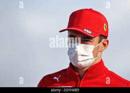 Istanbul, Turquie.08 octobre 2021.Charles Leclerc (mon) Ferrari.Grand Prix de Turquie, vendredi 8 octobre 2021.Istanbul, Turquie.Crédit : James Moy/Alay Live News Banque D'Images