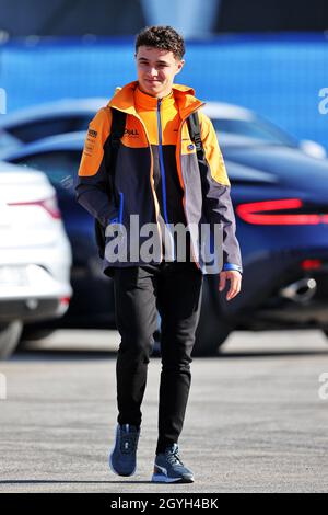 Istanbul, Turquie.08 octobre 2021.Lando Norris (GBR) McLaren.Grand Prix de Turquie, vendredi 8 octobre 2021.Istanbul, Turquie.Crédit : James Moy/Alay Live News Banque D'Images
