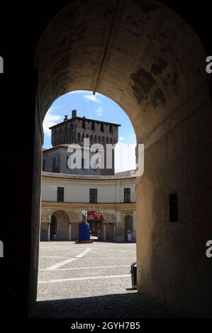 urope, Italie, Lombardie, Palazzo Ducale dei Gonzaga sur la piazza Sordello à Mantua. Banque D'Images