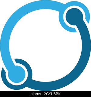 L'unité abstraite d'entreprise l'entreprise de conception de logo Vector Illustration de Vecteur