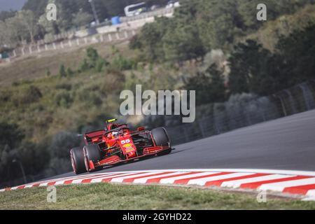 Tuzla, Turquie.08 octobre 2021.Tuzla, Turquie.8 octobre 2021 : Parc d'Istanbul, à Tuzla, Turquie.8 octobre 2021 : Tuzla, Turquie.8 oct 2021: 55 SAINZ Carlos (spa), Scuderia Ferrari SF21, action pendant le Grand Prix de Formule 1 Rolex Turque 2021, 16e tour du Championnat du monde de Formule 1 FIA 2021 du 8 au 10 octobre 2021 sur le Parc d'Istanbul, à Tuzla, Turquie - photo François Flamand / DPPI crédit:DPPI Media/Alamy Live News crédit: DPPI Media/Alamy Live News crédit: DPPI Media/Alamy Live News Banque D'Images