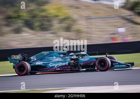 Tuzla, Turquie.08 octobre 2021.Tuzla, Turquie.8 octobre 2021 : Parc d'Istanbul, à Tuzla, Turquie.8 octobre 2021 : Tuzla, Turquie.8 octobre 2021 :05 VETTEL Sebastian (ger), Aston Martin F1 AMR21, action lors du Grand Prix turc de Formule 1 Rolex 2021, 16e tour du Championnat du monde de Formule 1 de la FIA 2021 du 8 au 10 octobre 2021 sur le Parc d'Istanbul, à Tuzla, Turquie - photo François Flamand / DPPI crédit:DPPI Media/Alamy Live News crédit: DPPI Media/Alamy Live News crédit: DPPI Media/Alamy Live News Banque D'Images