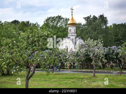 Cour du monastère de Novospassky à Moscou Banque D'Images