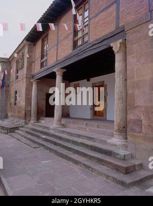 CASA CONSISTORIAL.Lieu: AYUNTAMIENTO.CARTES.Cantabrie.ESPAGNE. Banque D'Images