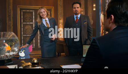 MICHAEL PEÑA et CHLOE GRACE MORETZ dans TOM ET JERRY (2021), réalisé par TIM STORY.Crédit: WARNER BROS.ANIMATION / Album Banque D'Images