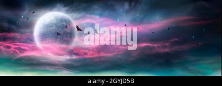 Célébration de Thanksgiving - citrouilles sur une table rustique avec des cornouailles et des pommes avec des oreilles de blé Banque D'Images