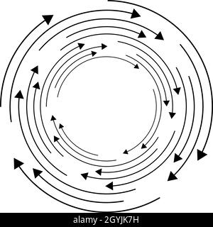 Flèches circulaires pour les concepts d'étapes, d'étapes et de phases.Cyclique, circulaire cyclique, image de la flèche, élément de présentation - illustration du vecteur, clip-art g Illustration de Vecteur