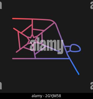 Icône de vecteur dégradé en verre cassé pour le thème sombre Illustration de Vecteur