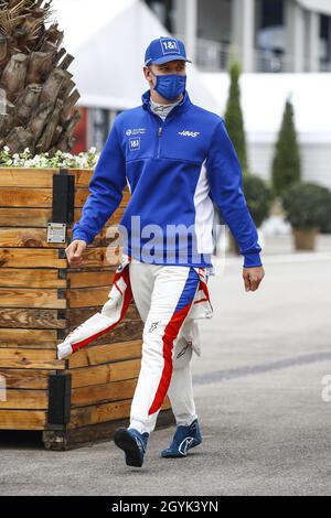 Tuzla, Turquie.08 octobre 2021.SCHUMACHER Mick (ger), Haas F1 Team VF-21 Ferrari, portrait du Grand Prix turc de Formule 1 Rolex 2021, 16e tour du Championnat du monde de Formule 1 2021 de la FIA du 8 au 10 octobre 2021 sur le Parc d'Istanbul, à Tuzla, Turquie - photo: Xavi Bonilla/DPPI/LiveMedia crédit:Agence photo indépendante/Alamy Live News Banque D'Images